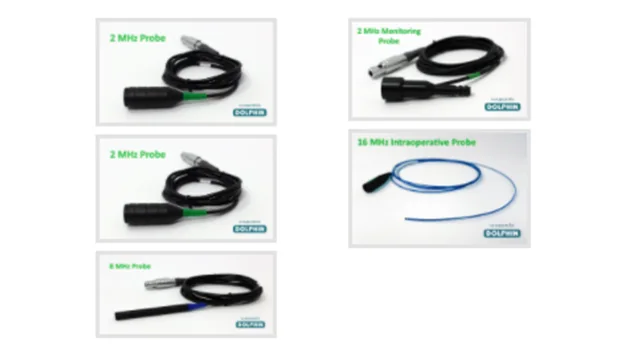 Transdutores de 2, 8 e 16 MHz do Dolphin